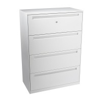 Bo Lateral file 4 drawer 1275H x 900W x 460D white