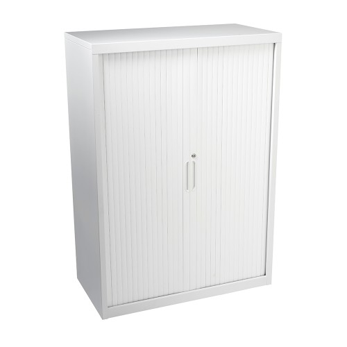 Bo tambour door 1275H x 900W x 460D white/white tambour 1